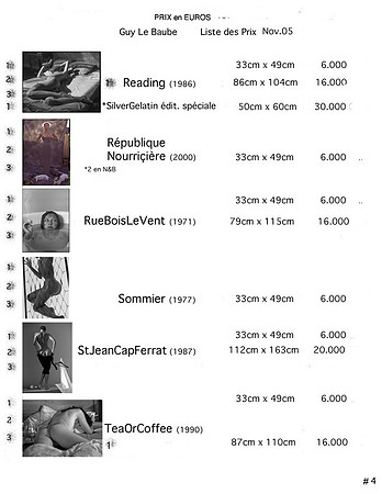 FRANCE-SUISSE Liste des Prix-4