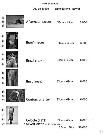 FRANCE-SUISSE Liste des Prix-1