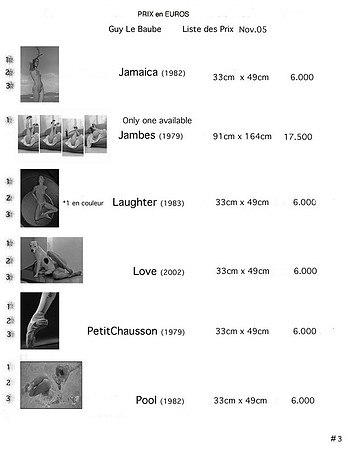 FRANCE-SUISSE Liste de Prix-3